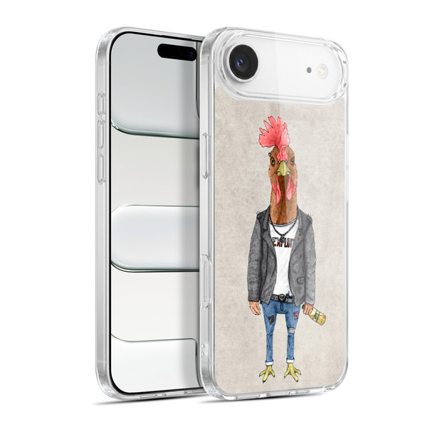 Barruf Animals Punk Rooster Soft Gel Case for Apple iPhone 17 Air