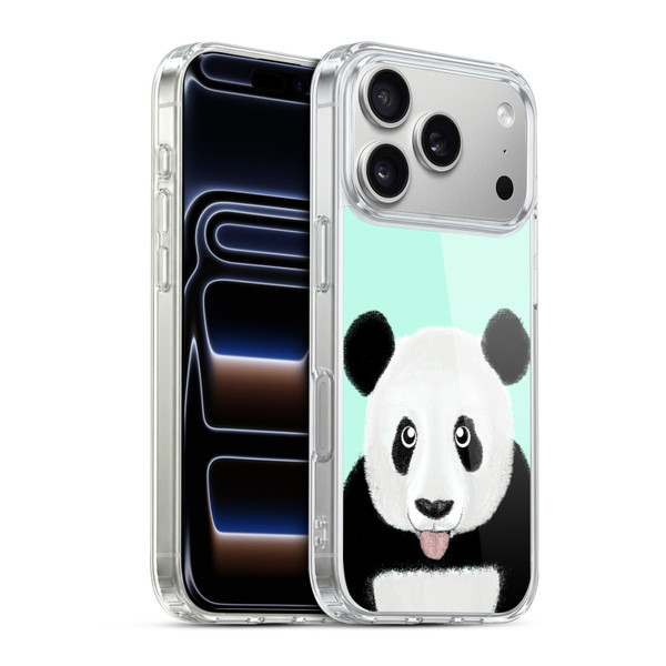 Barruf Animals The Cute Panda Soft Gel Case for Apple iPhone 17 Pro