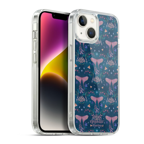 Episodic Drawing Spooky Patterns Halloween Pumpkin Cat Soft Gel Case for Apple iPhone 14