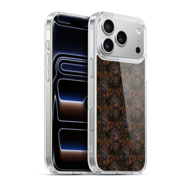 Episodic Drawing Spooky Patterns Autumn Bat Soft Gel Case for Apple iPhone 17 Pro Max