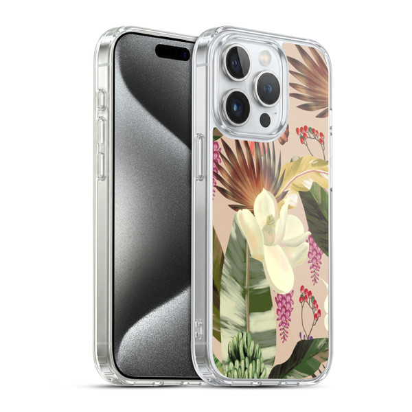 Anis Illustration Graphics New Tropicals Soft Gel Case for Apple iPhone 15 Pro & MagSafe