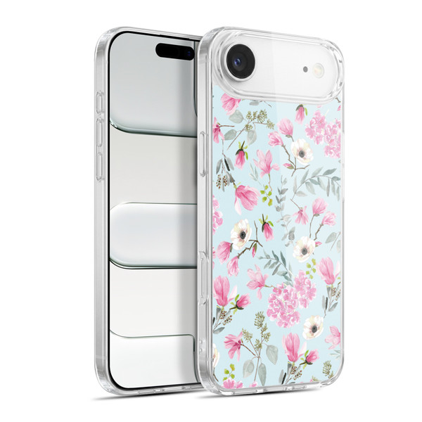 Anis Illustration Graphics Romantic Pattern Light Blue Soft Gel Case for Apple iPhone 17 Air