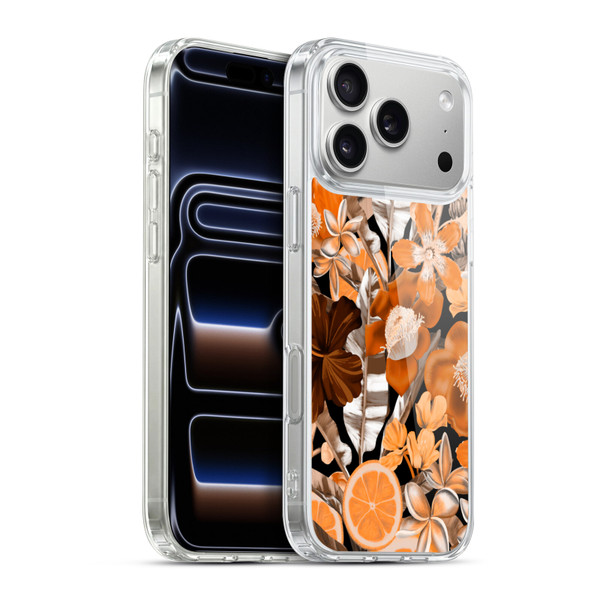 Anis Illustration Graphics Flower & Fruit Orange Soft Gel Case for Apple iPhone 17 Pro Max