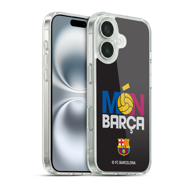 FC Barcelona Campions Mon Barca Soft Gel Case for Apple iPhone 16 & MagSafe