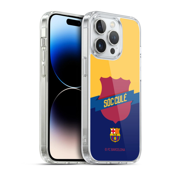 FC Barcelona Culé  Badge Soft Gel Case for Apple iPhone 14 Pro & MagSafe