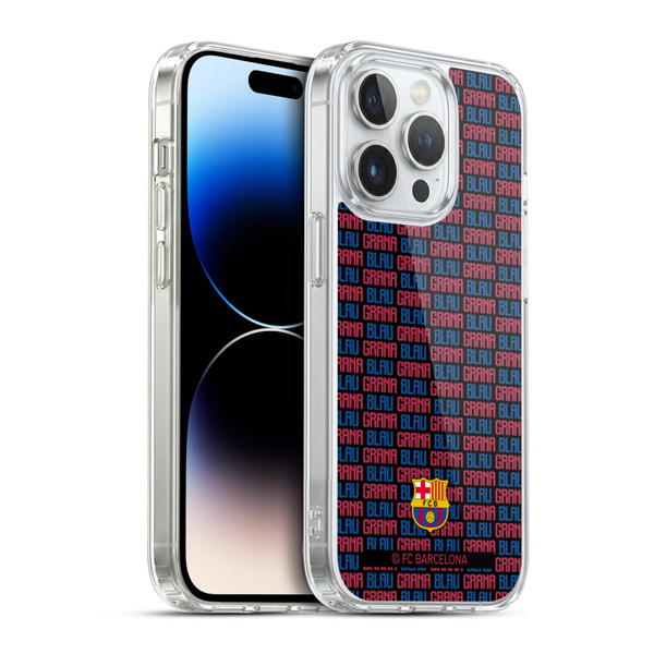 FC Barcelona Culé  Blaugrana Soft Gel Case for Apple iPhone 14 Pro & MagSafe