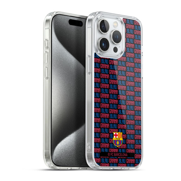 FC Barcelona Culé  Blaugrana Soft Gel Case for Apple iPhone 15 Pro Max & MagSafe