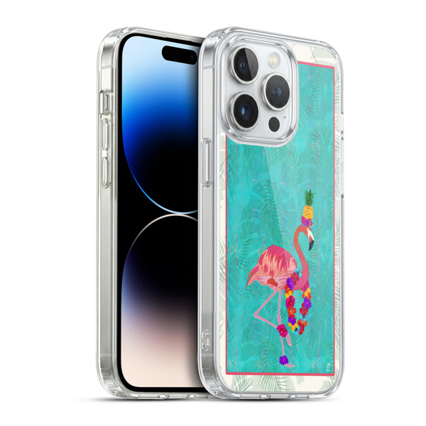 Suzan Lind Birds Flamingo Soft Gel Case for Apple iPhone 14 Pro & MagSafe