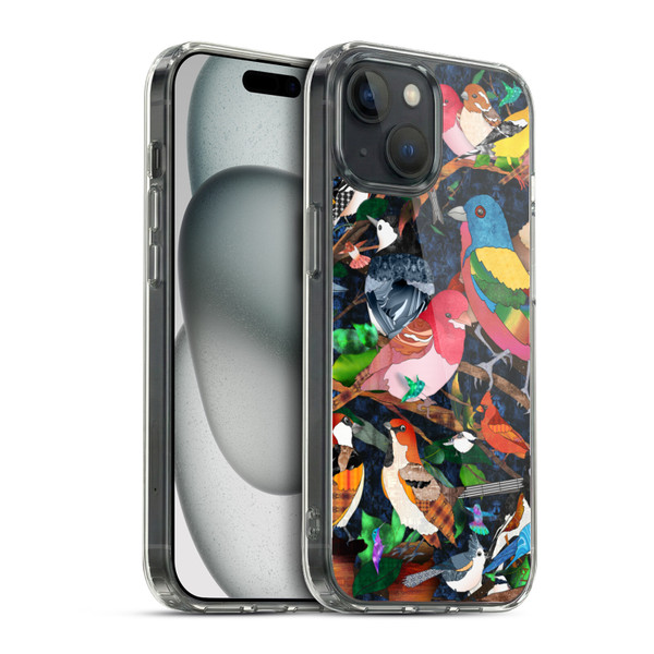 Suzan Lind Birds Medley 1 Soft Gel Case for Apple iPhone 15 & MagSafe