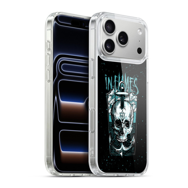 In Flames Metal Grunge Anchor Skull Soft Gel Case for Apple iPhone 17 Pro Max