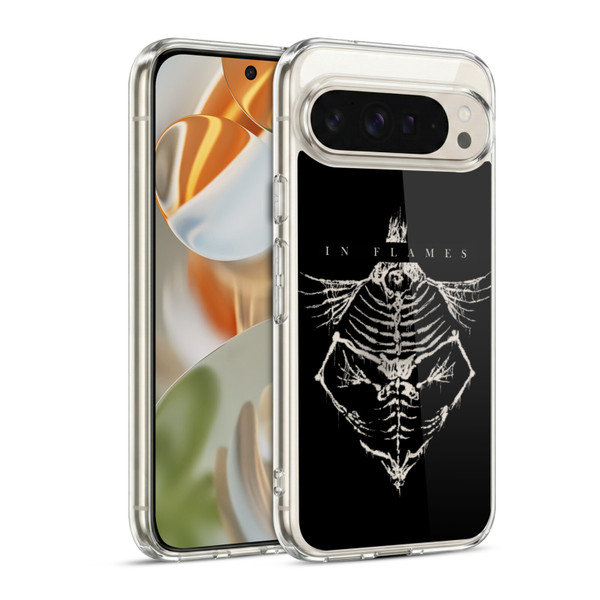 In Flames Metal Grunge Jesterhead Bones Soft Gel Case for Google Pixel 9 / Pixel 9 Pro