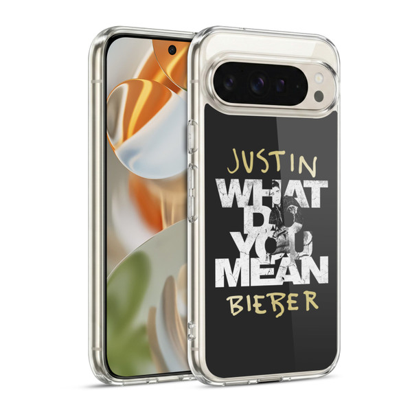 Justin Bieber Purpose B&w What Do You Mean Typography Soft Gel Case for Google Pixel 9 / Pixel 9 Pro