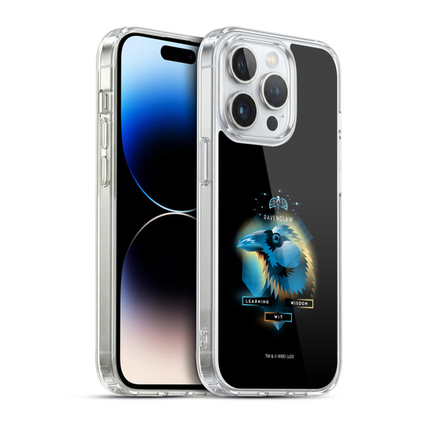 Harry Potter Deathly Hallows XIX Ravenclaw Soft Gel Case for Apple iPhone 14 Pro & MagSafe