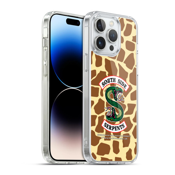 Riverdale South Side Serpents Giraffe Logo Soft Gel Case for Apple iPhone 14 Pro Max & MagSafe