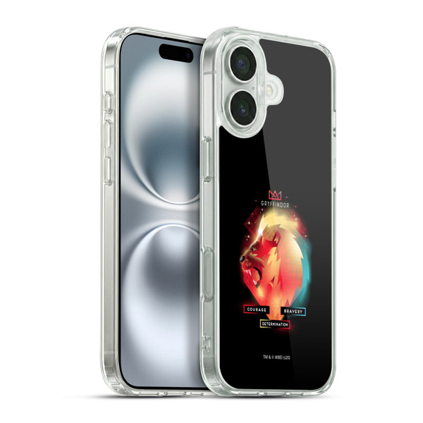 Harry Potter Deathly Hallows XIX Gryffindor Soft Gel Case for Apple iPhone 16 Plus & MagSafe