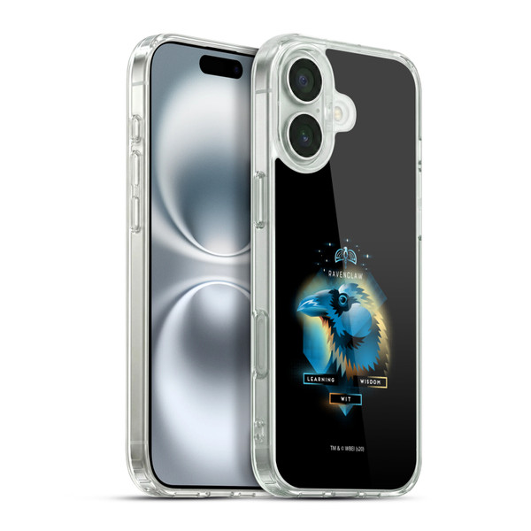 Harry Potter Deathly Hallows XIX Ravenclaw Soft Gel Case for Apple iPhone 16 Plus & MagSafe