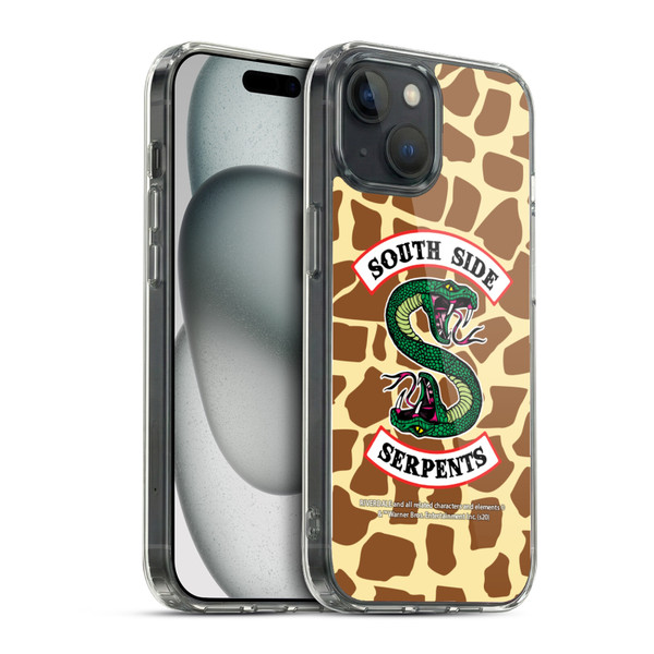 Riverdale South Side Serpents Giraffe Logo Soft Gel Case for Apple iPhone 15 & MagSafe