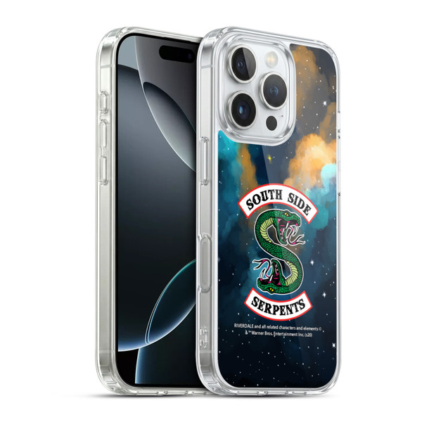 Riverdale South Side Serpents Nebula Logo 2 Soft Gel Case for Apple iPhone 16 Pro & MagSafe