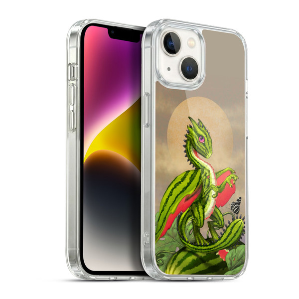 Stanley Morrison Dragons 3 Watermelon Garden Soft Gel Case for Apple iPhone 14