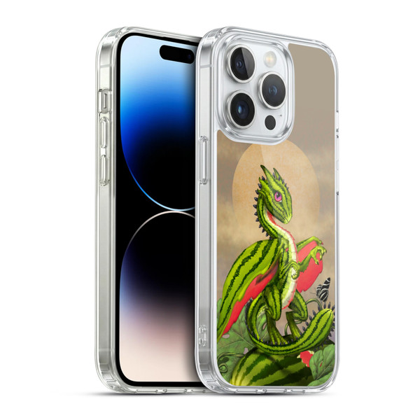 Stanley Morrison Dragons 3 Watermelon Garden Soft Gel Case for Apple iPhone 14 Pro & MagSafe