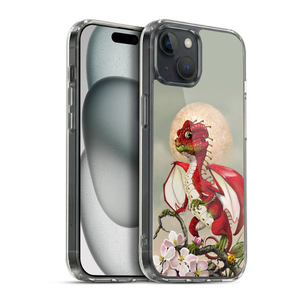 Stanley Morrison Dragons 3 Red Fruit Garden Soft Gel Case for Apple iPhone 15 Plus & MagSafe