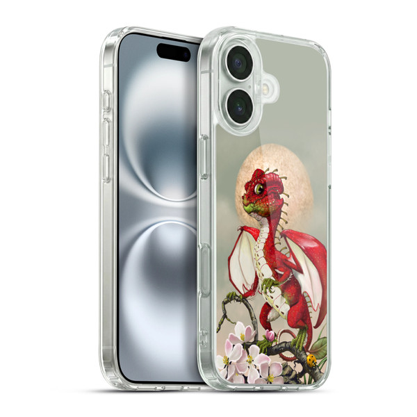 Stanley Morrison Dragons 3 Red Fruit Garden Soft Gel Case for Apple iPhone 16 Plus & MagSafe