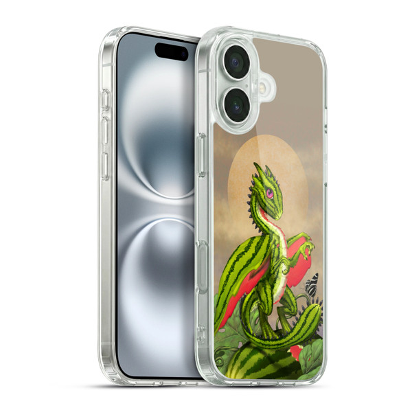 Stanley Morrison Dragons 3 Watermelon Garden Soft Gel Case for Apple iPhone 16 Plus & MagSafe