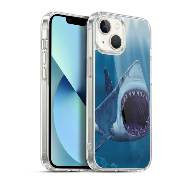 Vincent Hie Underwater Shark Bite Soft Gel Case for Apple iPhone 13
