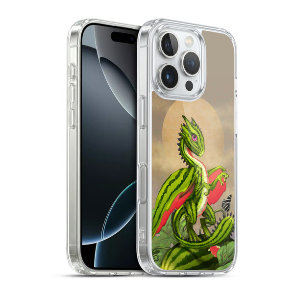 Stanley Morrison Dragons 3 Watermelon Garden Soft Gel Case for Apple iPhone 16 Pro & MagSafe