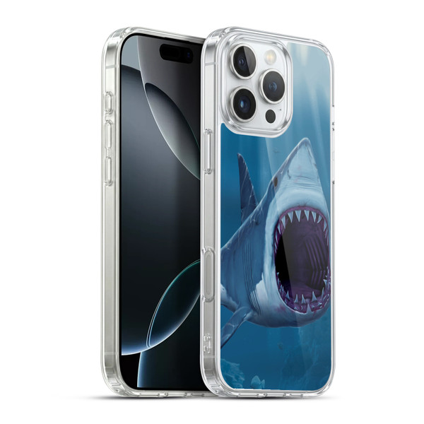 Vincent Hie Underwater Shark Bite Soft Gel Case for Apple iPhone 16 Pro Max & MagSafe