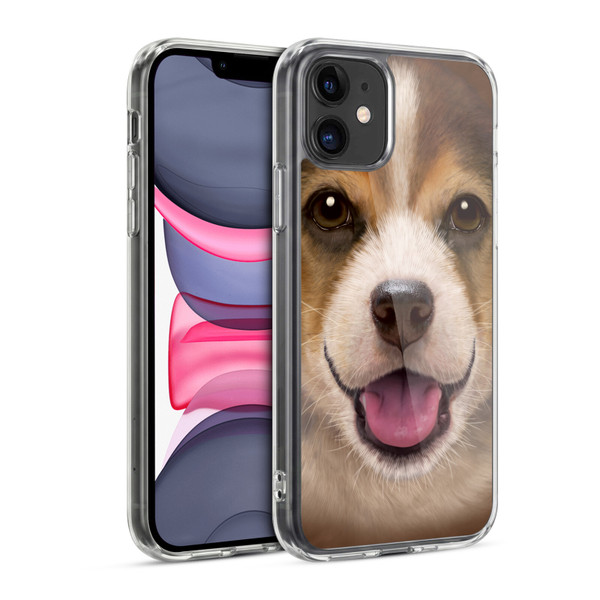 Vincent Hie Big Face Puppies Beagle Soft Gel Case for Apple iPhone 11