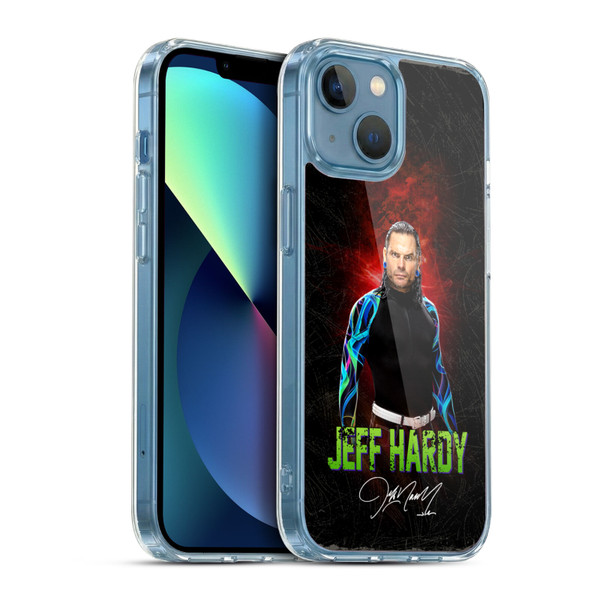 WWE Jeff Hardy LED Image 2 Soft Gel Case for Apple iPhone 13 Mini & MagSafe