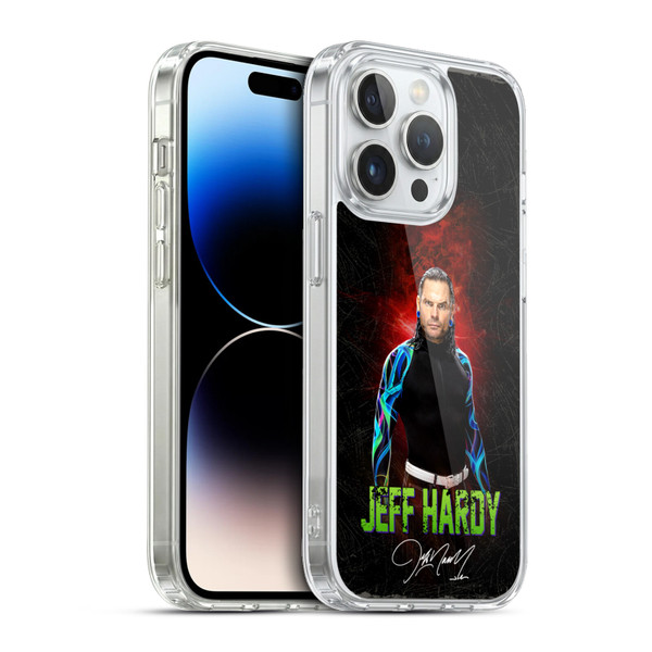 WWE Jeff Hardy LED Image 2 Soft Gel Case for Apple iPhone 13 Pro & MagSafe