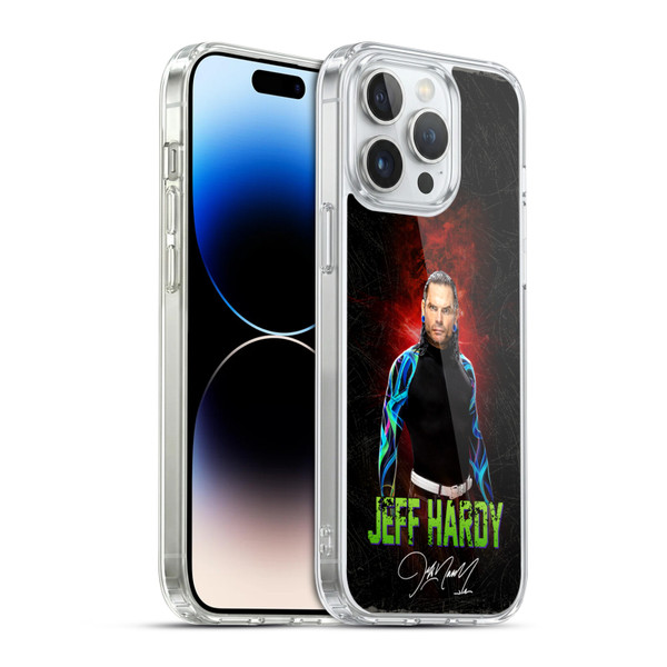 WWE Jeff Hardy LED Image 2 Soft Gel Case for Apple iPhone 14 Pro Max & MagSafe