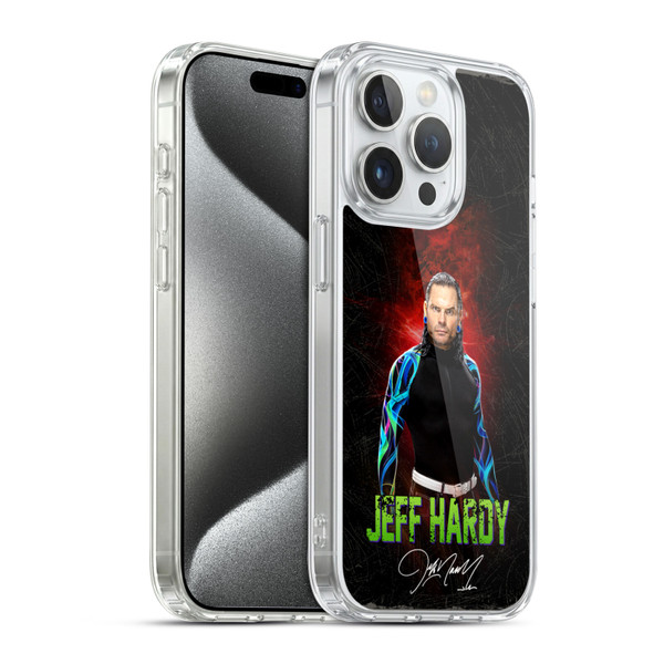 WWE Jeff Hardy LED Image 2 Soft Gel Case for Apple iPhone 15 Pro & MagSafe
