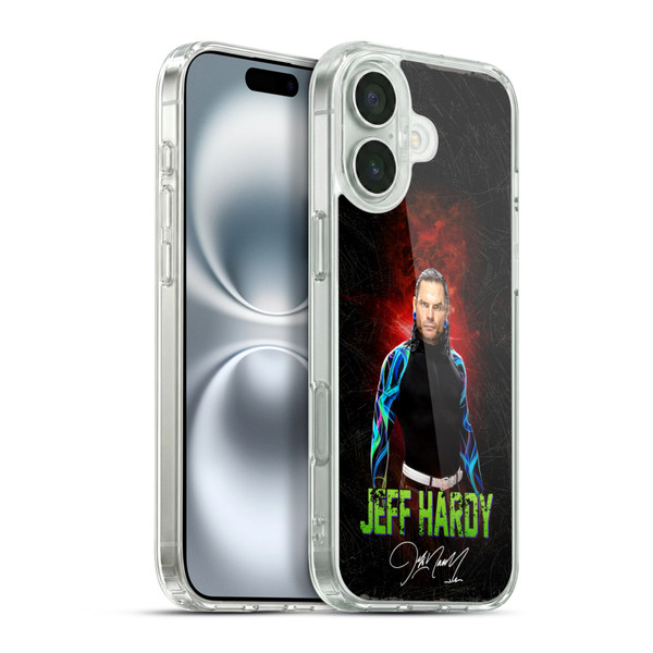 WWE Jeff Hardy LED Image 2 Soft Gel Case for Apple iPhone 16 Plus & MagSafe