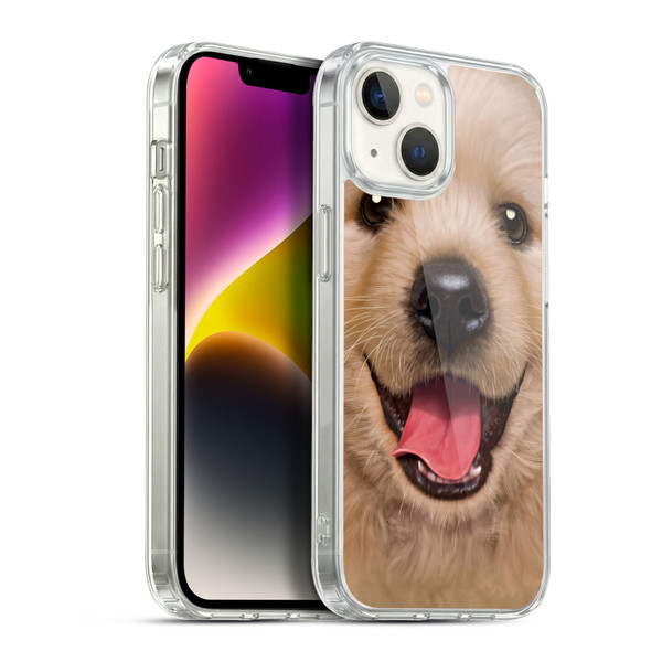 Vincent Hie Big Face Puppies Retriever Soft Gel Case for Apple iPhone 14