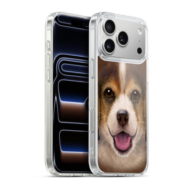 Vincent Hie Big Face Puppies Beagle Soft Gel Case for Apple iPhone 17 Pro Max