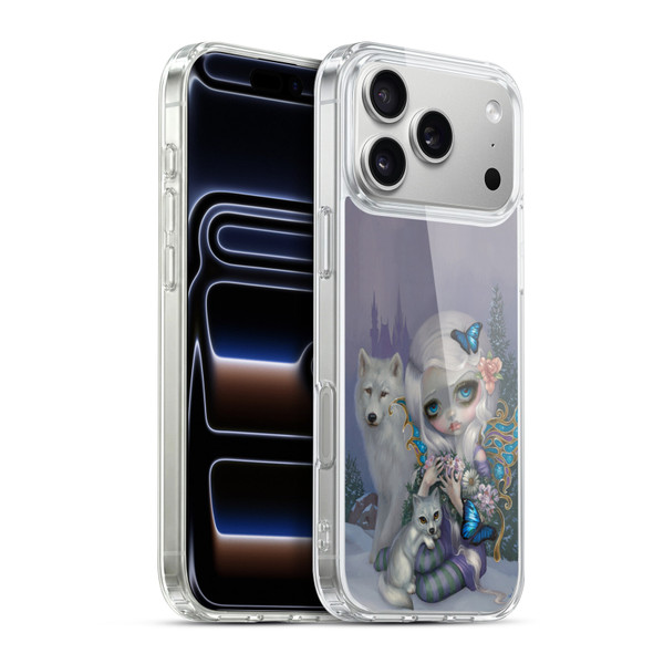 Strangeling Fairy Art Winter with Wolf Soft Gel Case for Apple iPhone 17 Pro Max