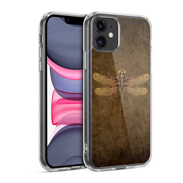 Brigid Ashwood Winged Things Steampunk Dragonfly Soft Gel Case for Apple iPhone 11