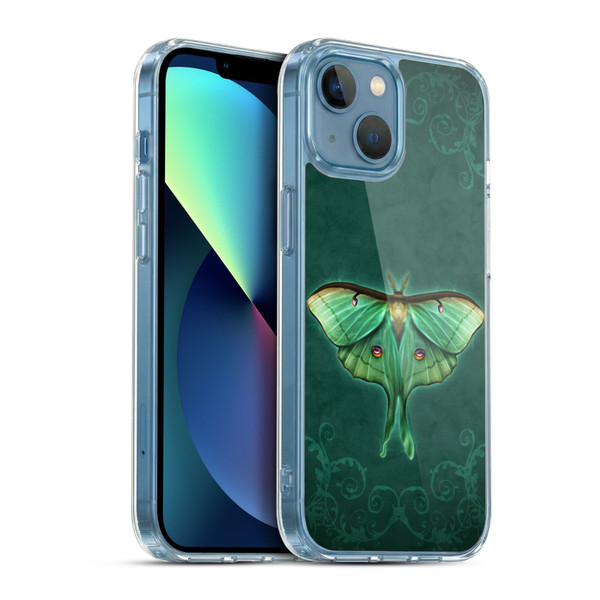 Brigid Ashwood Winged Things Luna Moth Soft Gel Case for Apple iPhone 13 Mini & MagSafe