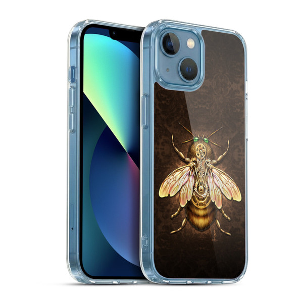Brigid Ashwood Winged Things Steampunk Bee Soft Gel Case for Apple iPhone 13 Mini & MagSafe