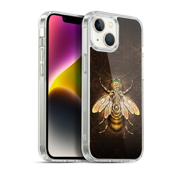 Brigid Ashwood Winged Things Steampunk Bee Soft Gel Case for Apple iPhone 14