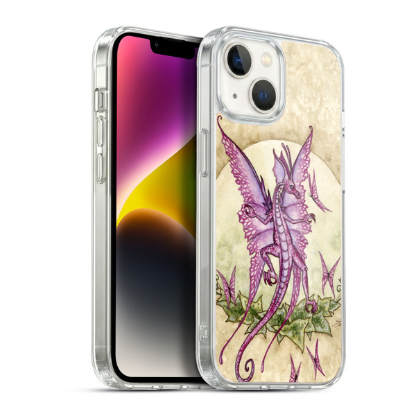 Amy Brown Mythical Pink Dragon Soft Gel Case for Apple iPhone 14