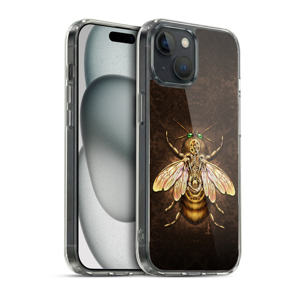 Brigid Ashwood Winged Things Steampunk Bee Soft Gel Case for Apple iPhone 15 & MagSafe