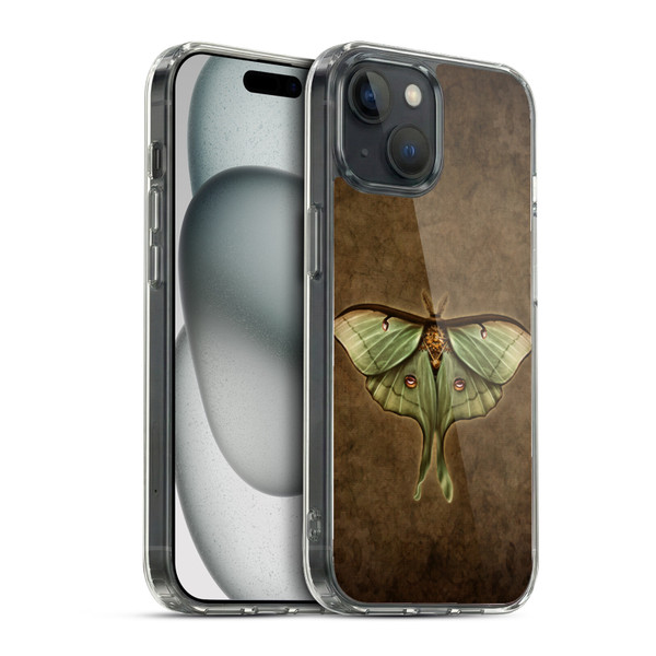 Brigid Ashwood Winged Things Steampunk Luna Moth Soft Gel Case for Apple iPhone 15 & MagSafe