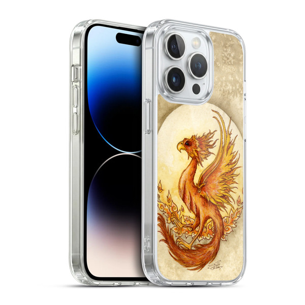 Amy Brown Mythical Fire Element Soft Gel Case for Apple iPhone 14 Pro & MagSafe