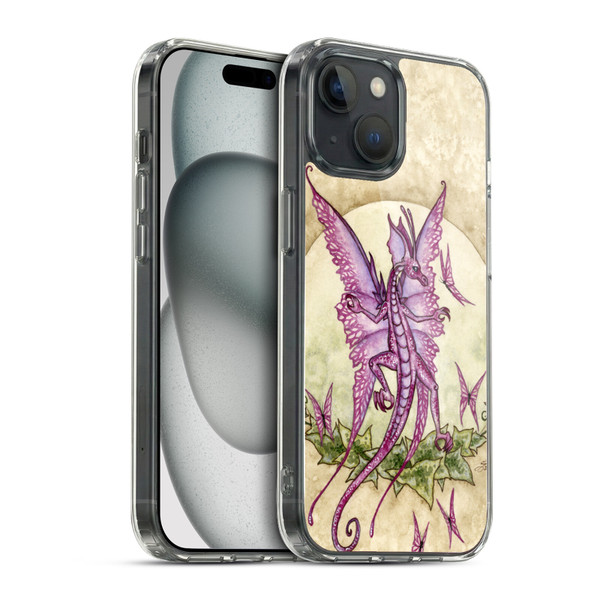 Amy Brown Mythical Pink Dragon Soft Gel Case for Apple iPhone 15 & MagSafe