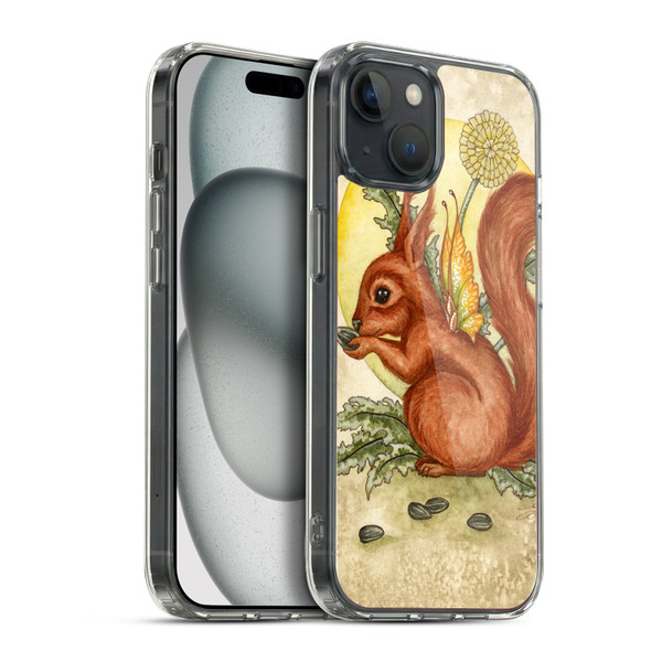 Amy Brown Mythical Fairy Squirrel Soft Gel Case for Apple iPhone 15 Plus & MagSafe