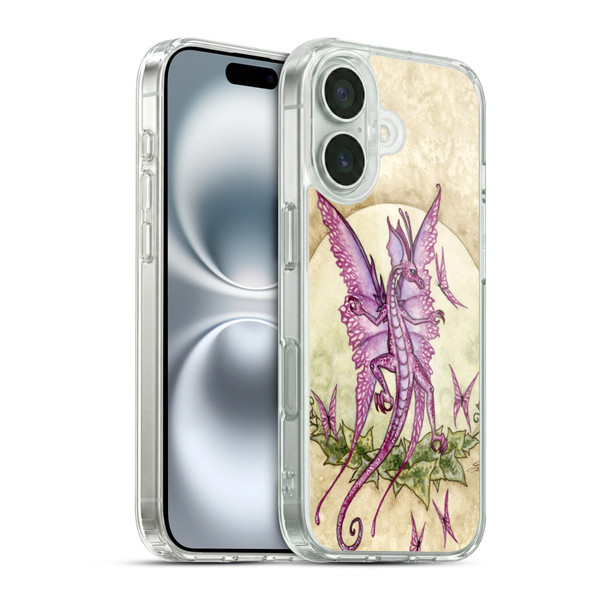 Amy Brown Mythical Pink Dragon Soft Gel Case for Apple iPhone 16 & MagSafe